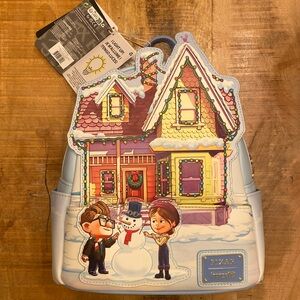 NWT Loungefly Disney Pixar Up House Christmas Lights Mini Backpack Disney